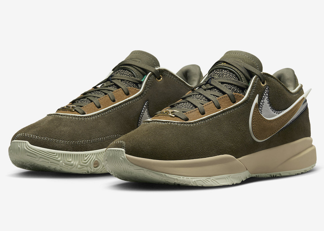 ナイキ レブロン Nike LeBron 20 “Olive Suede”